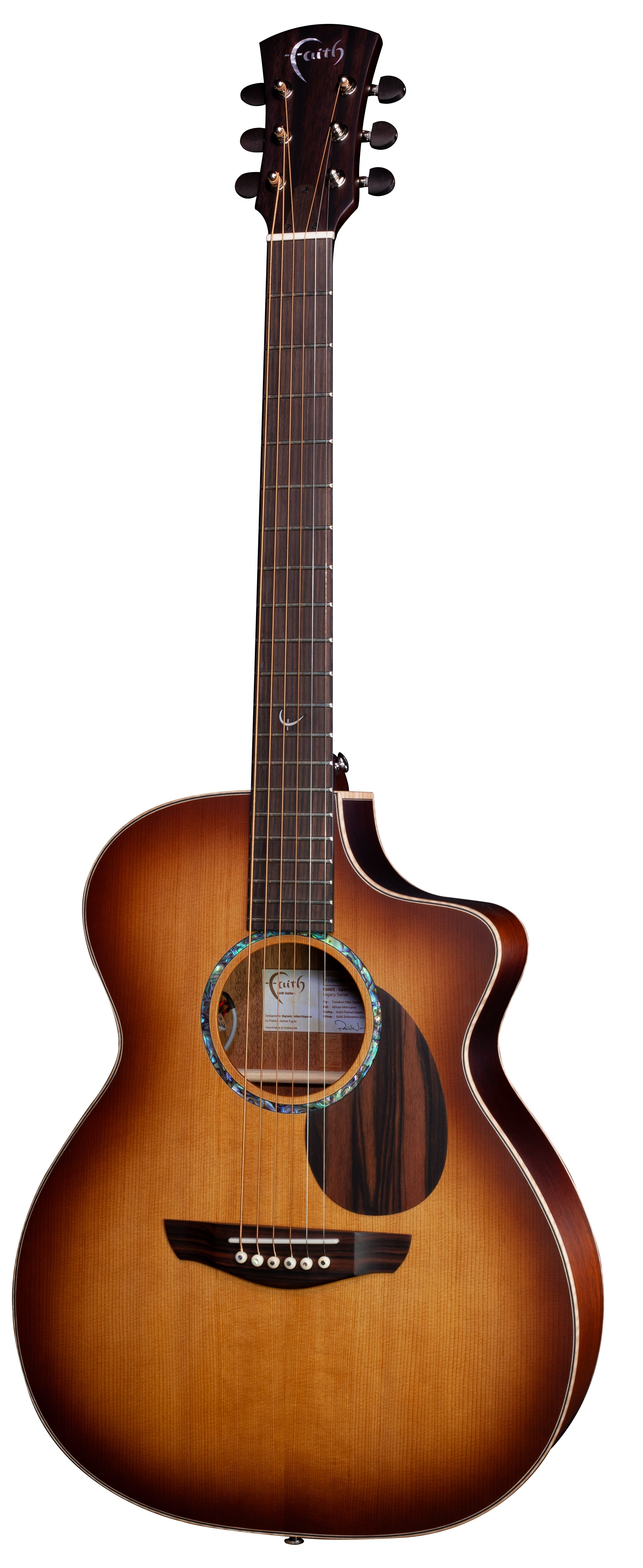 Faith PJE Legacy Earth Cutaway Electro Satin Sunburst FG4HCE