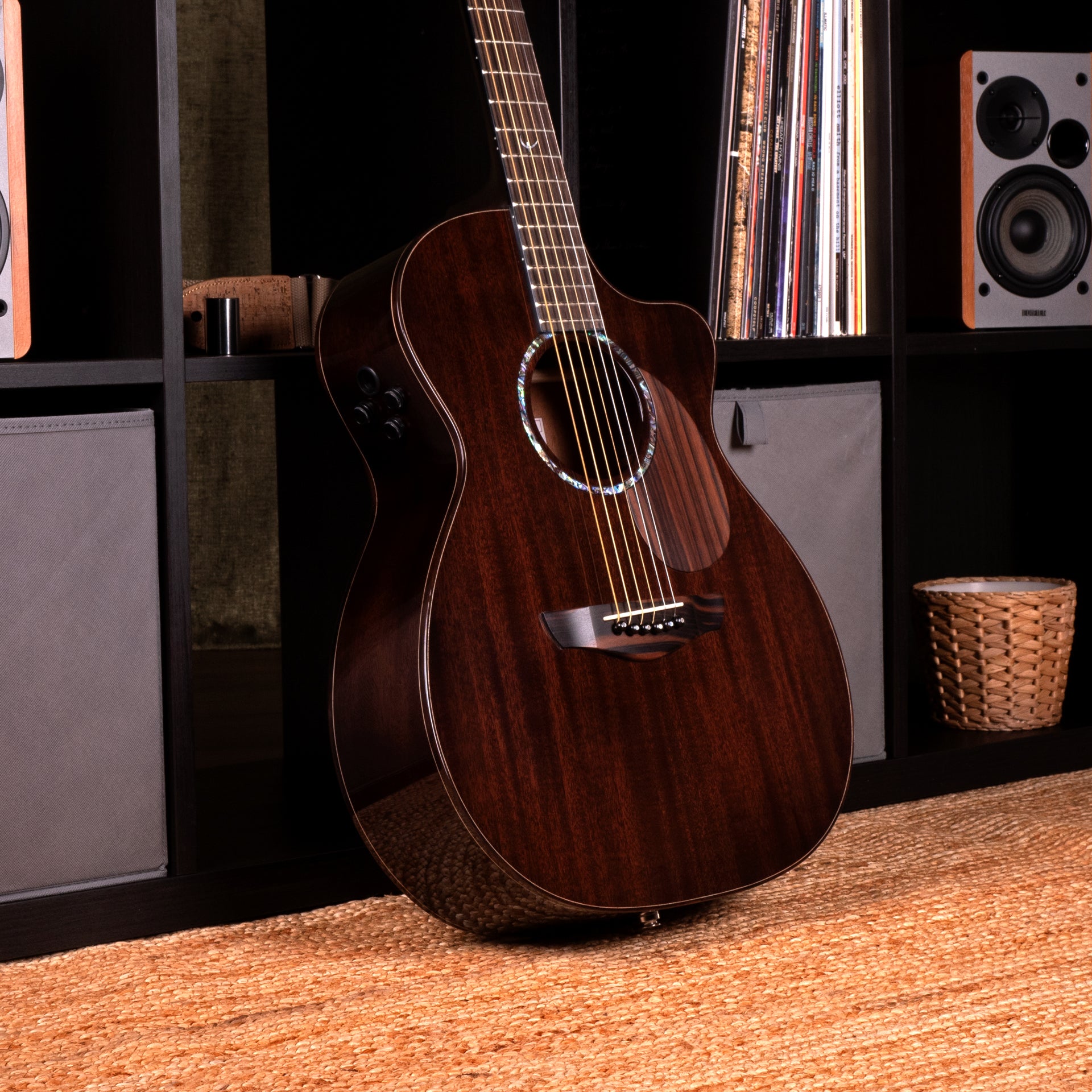 PJE Legacy Earth Cutaway Electro Dark Roast FG5HCE | Handmade