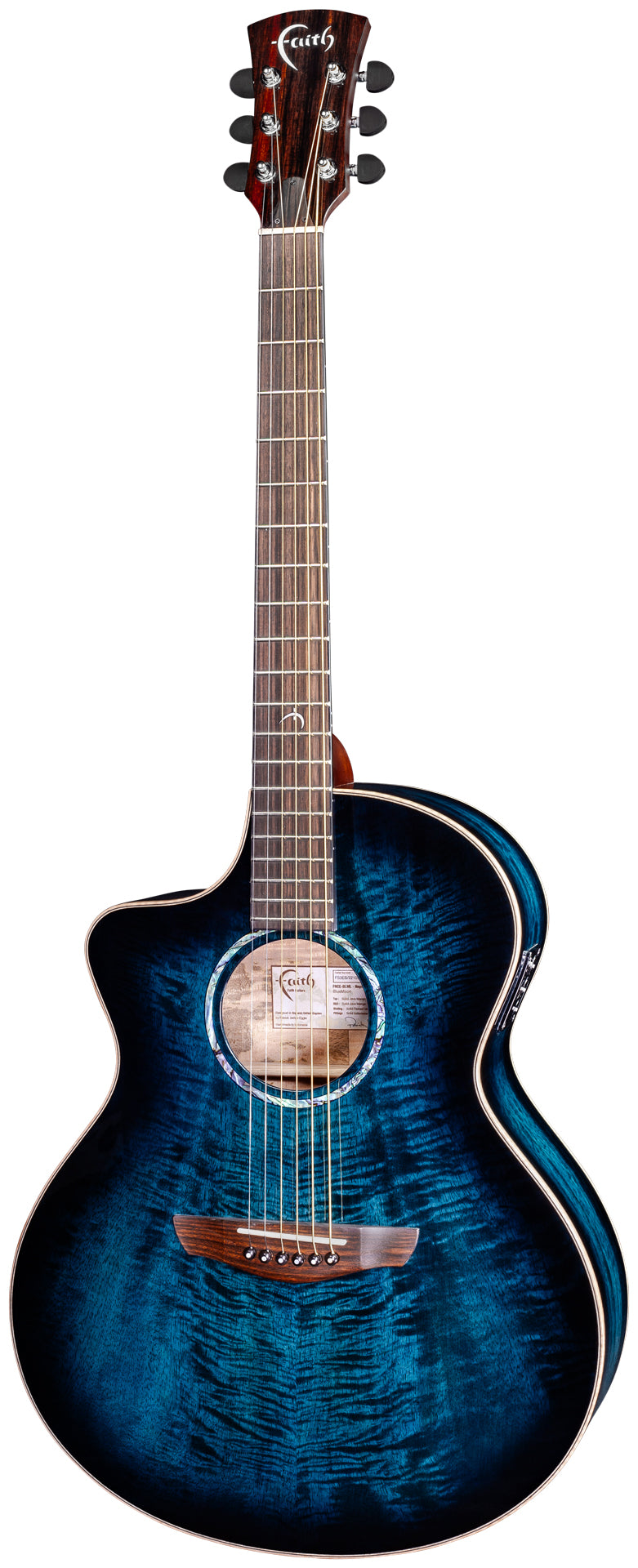 Faith Blue Moon Neptune Cutaway Electro Left Handed FNCEBLML