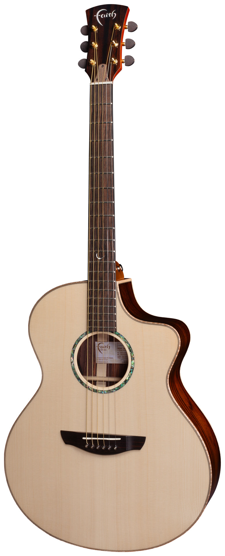 ギター Faith FVHG3 Faith HiGloss Neptune Cutaway Electro FNCEHG3 | Handmade Acoustic