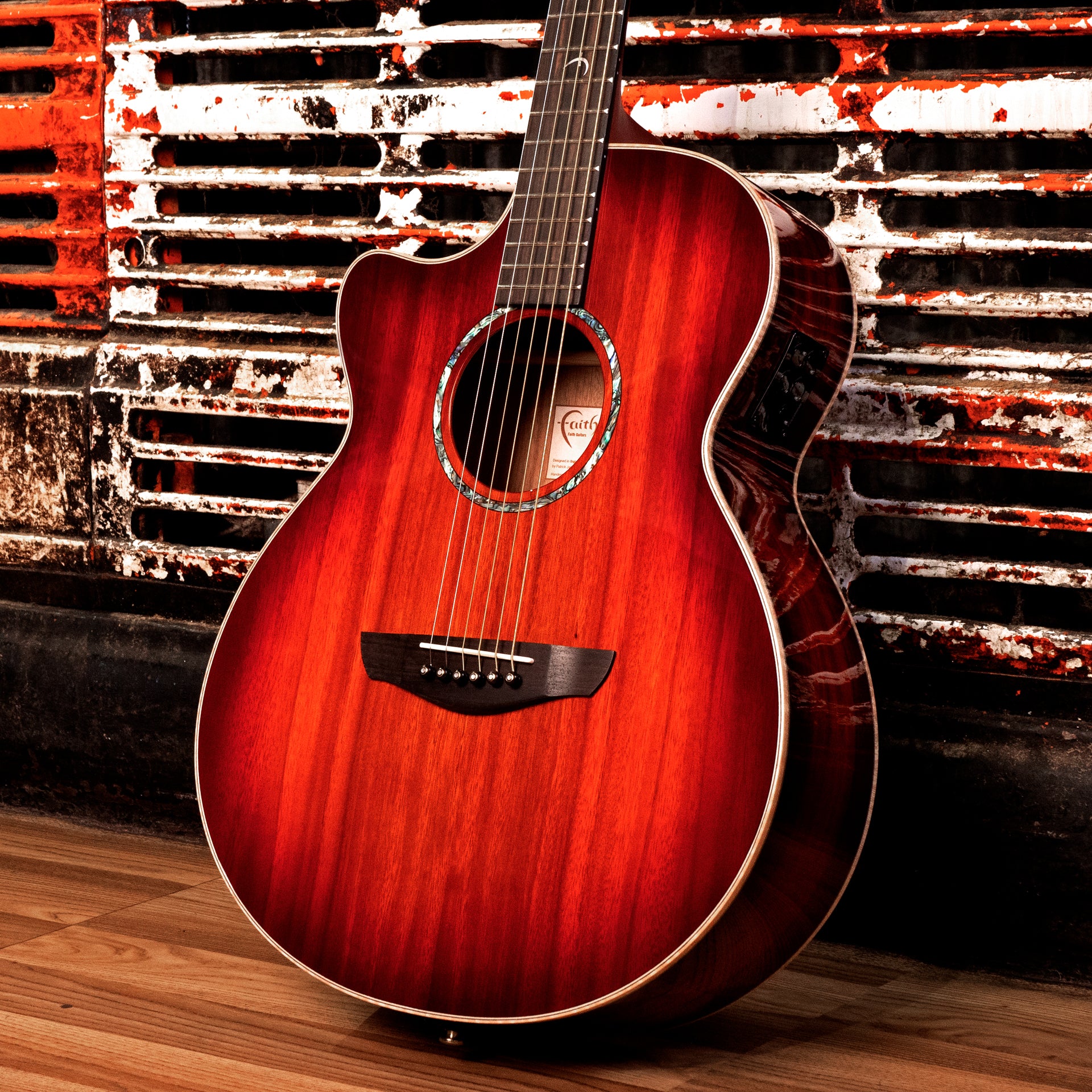 Faith Blood Moon Venus Cutaway Electro Left Handed FVBMBL – Faith