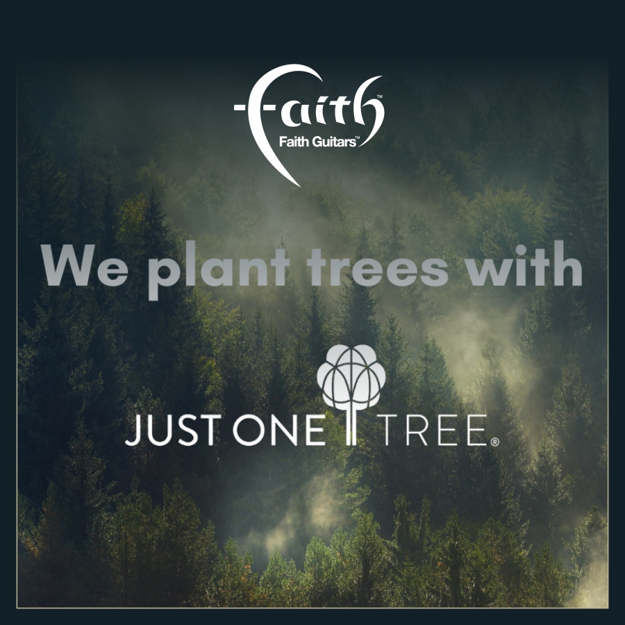 Faith Guitars Announce Partnership with Just One Tree